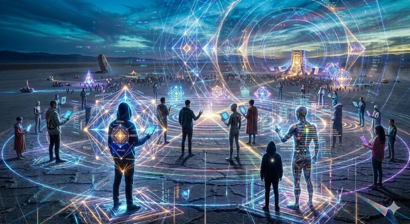 A study in the liberation of identity and gender within virtual spaces. Fluid consciousness navigating through high-fidelity avatar dimensions.